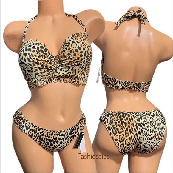 Victorias Secret Swim Zuma Sweetheart Demi Bikini top and Bottoms Set 38D / XL - Picture 1 of 3